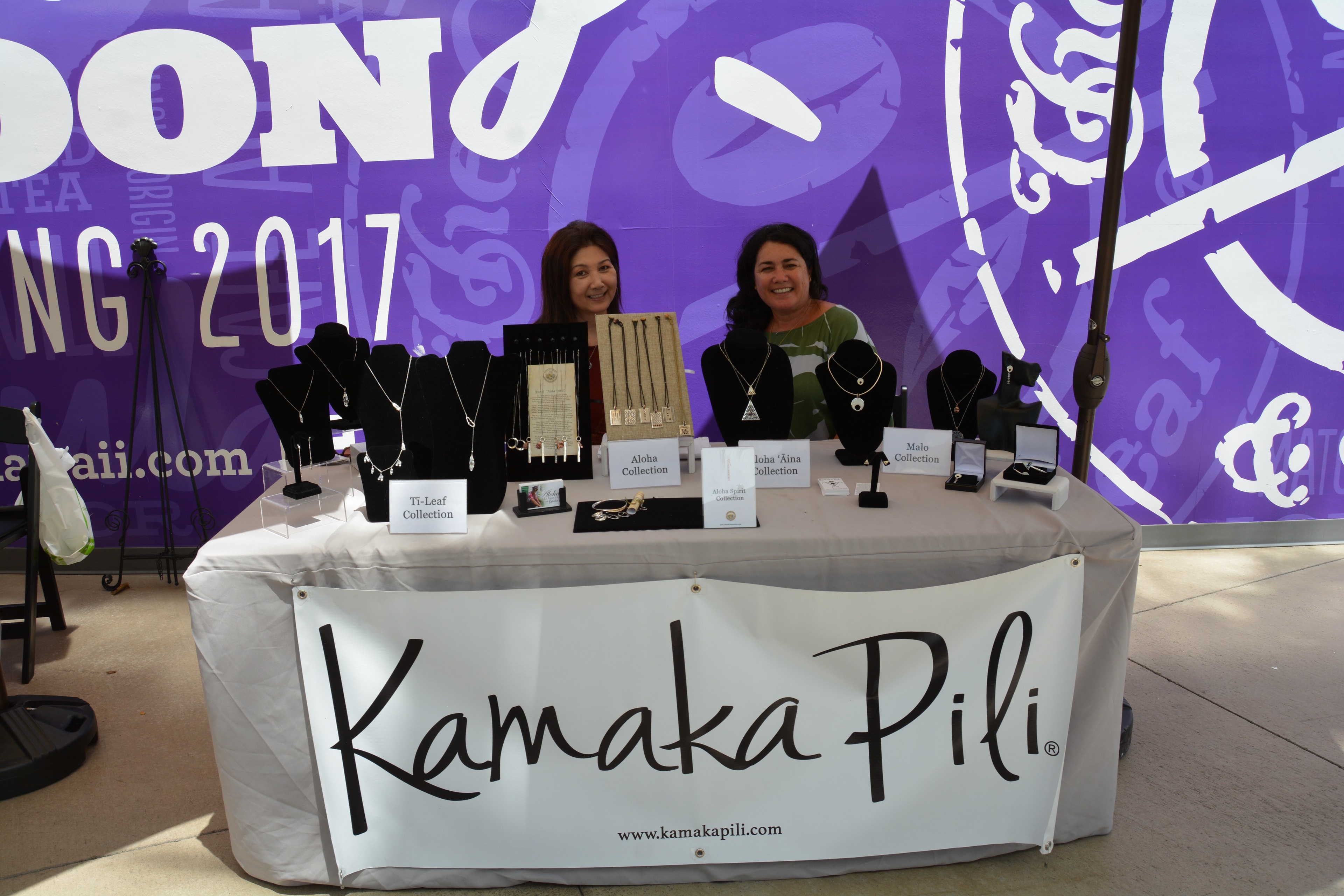 Kamaka Pili jewelry vendor booth event
