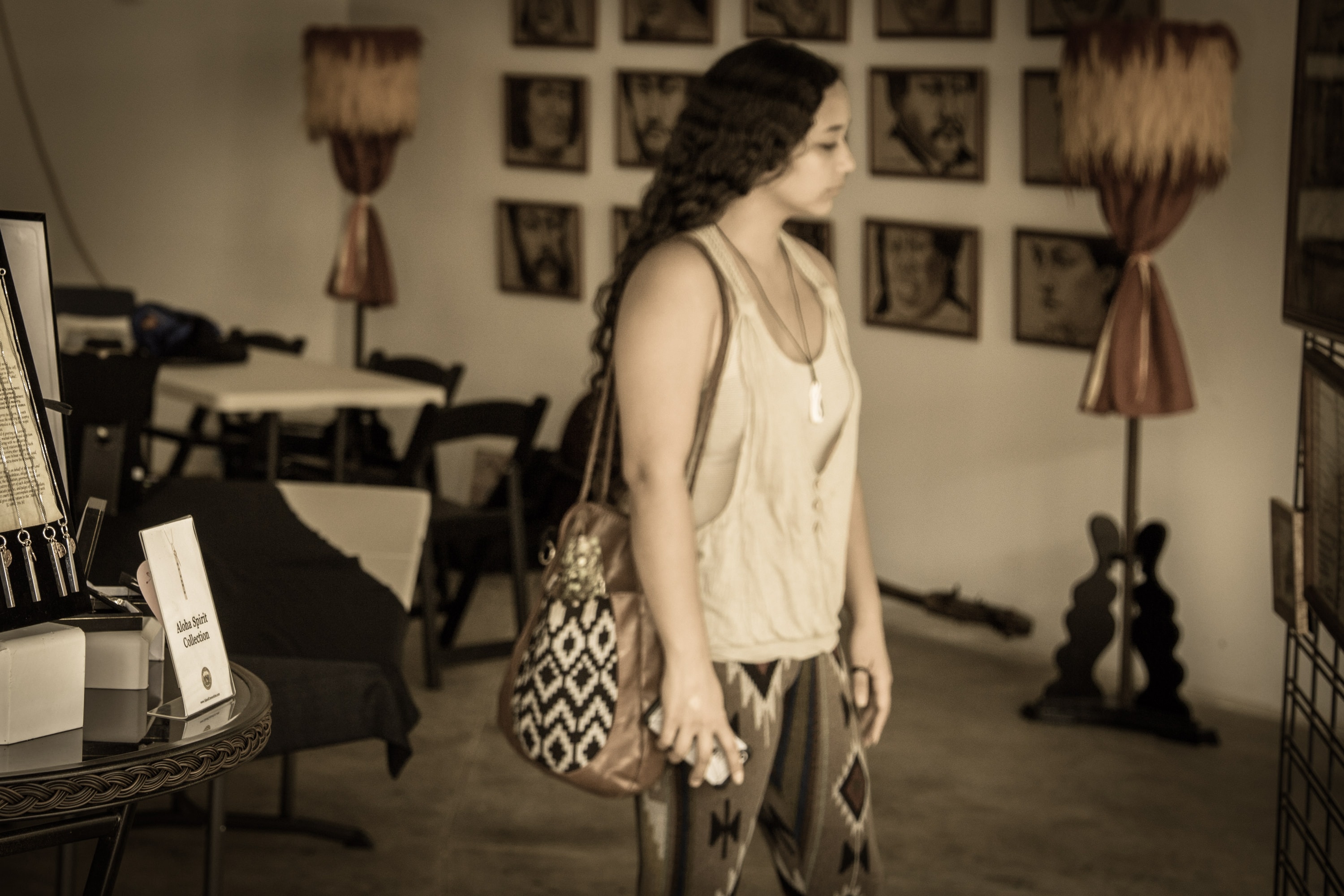 Woman shopping in fashion boutique