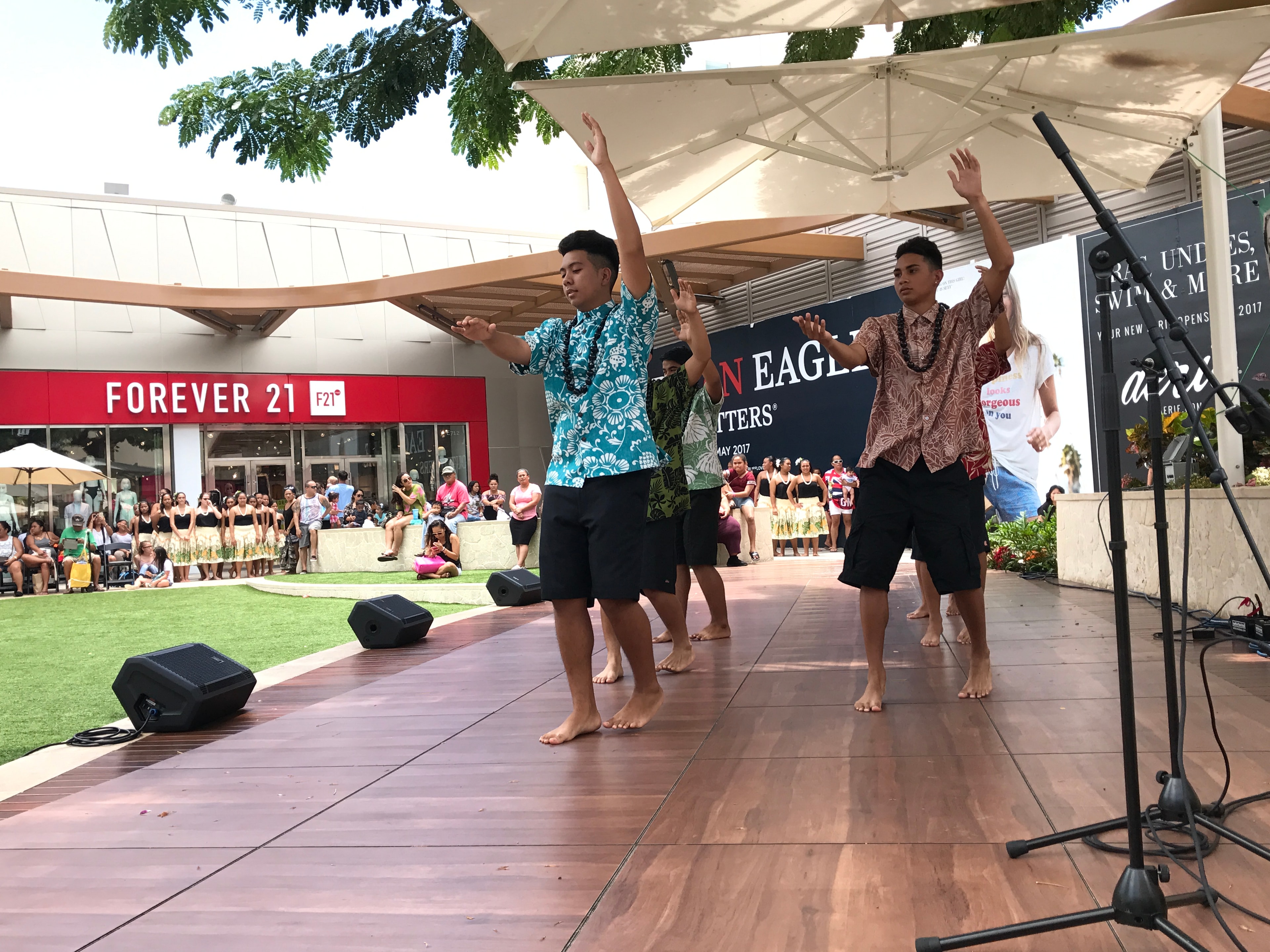 Men performing traditional dance outdoor event